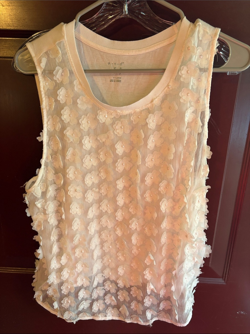 3d flower blouse